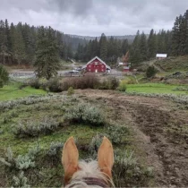 Overlooking the Idaho Outfitters Ranch by horseback